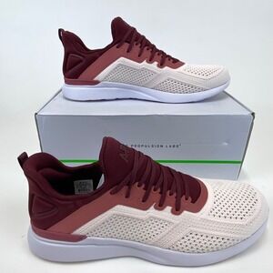 APL Techloom Tracer‎ Running Shoes Burgundy Cedar Creme Athletic Sneakers 11